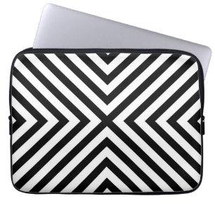 Modern Abstract Chevron Pattern Laptop Sleeve