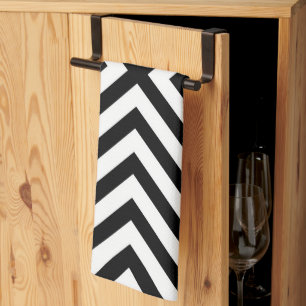 Modern Abstract Chevron Pattern Tea Towel
