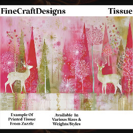 Modern Abstract Christmas Landscape EP5 Decoupage Tissue Paper