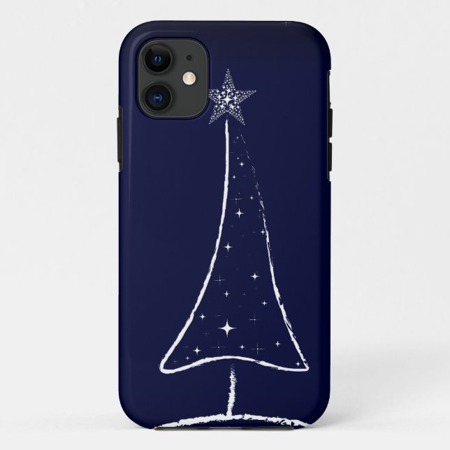 Modern Abstract Christmas Tree Case-Mate iPhone Case (Back)