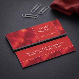 Modern Abstract Circle Pattern Design Mini Business Card