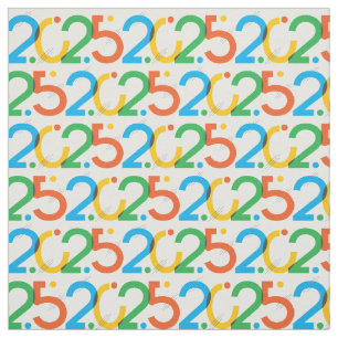 Modern Abstract Class of 2025 Fabric