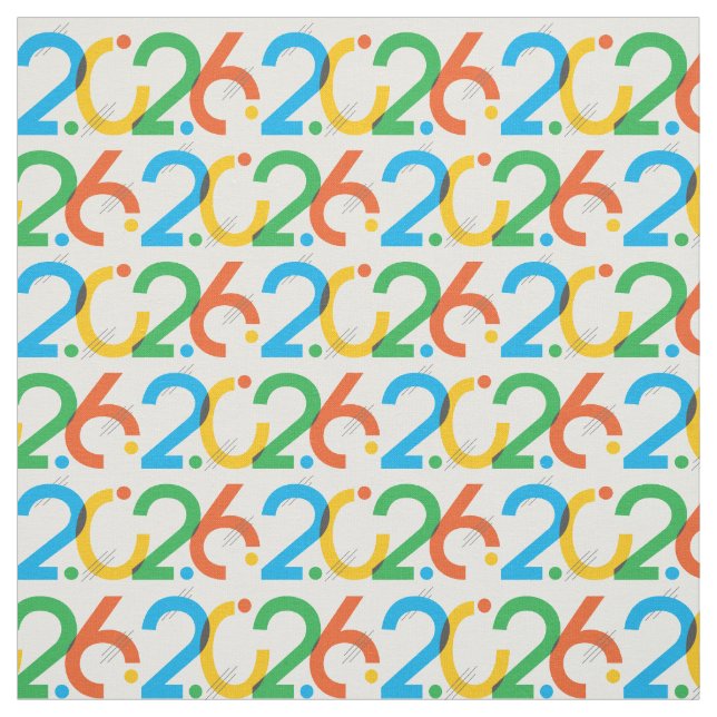 Modern Abstract Class of 2026 Fabric (Swatch)