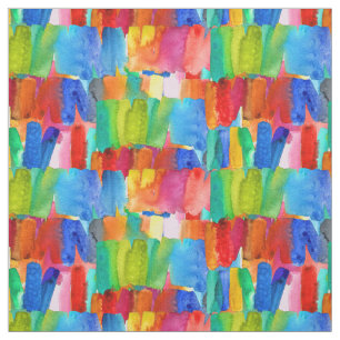 Modern abstract color riot crazy colors fabric