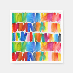 Modern abstract color riot crazy colors napkin