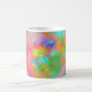 MODERN ABSTRACT COLORFUL RAINBOW COFFEE MUG