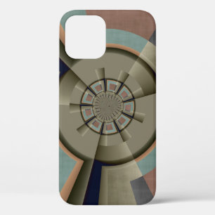 Modern Abstract Colour Harmony Fractal Art Graphic iPhone 12 Case