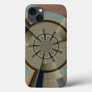 Modern Abstract Colour Harmony Fractal Art Graphic iPhone 13 Case
