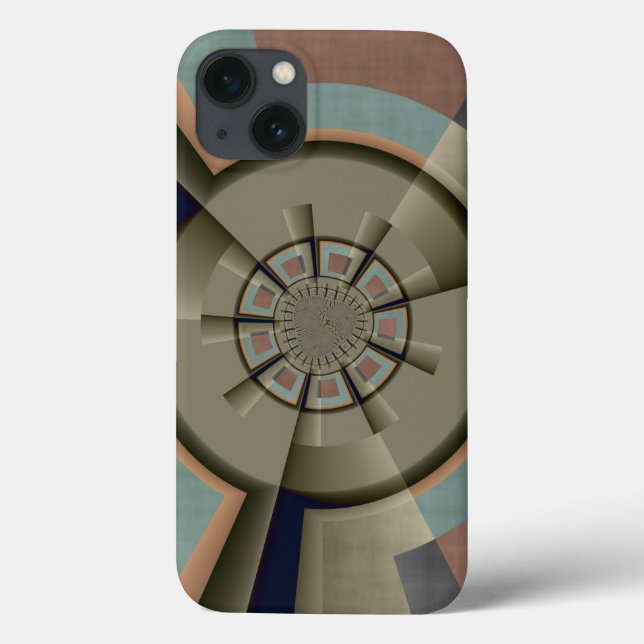 Modern Abstract Colour Harmony Fractal Art Graphic Case-Mate iPhone Case (Back)