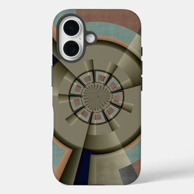 Modern Abstract Colour Harmony Fractal Art Graphic Case-Mate iPhone Case (Back)
