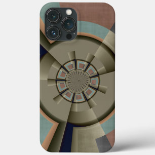 Modern Abstract Colour Harmony Fractal Art Graphic iPhone 13 Pro Max Case