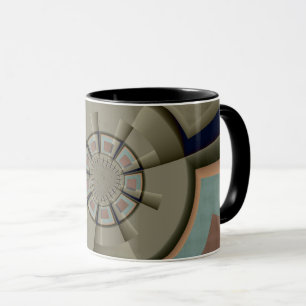 Modern Abstract Colour Harmony Fractal Art Graphic Mug