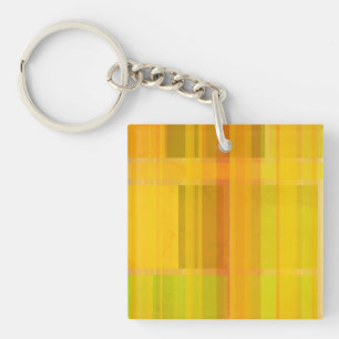 Modern Abstract   Colourful Citrus Colours Key Ring