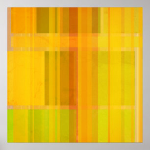 Modern Abstract Colourful Citrus Colours Poster
