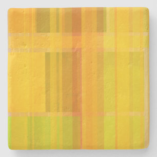 Modern Abstract   Colourful Citrus Colours Stone Coaster