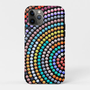 Modern Abstract Colourful Dot Art iPhone 11 Pro Case