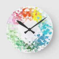 Modern Abstract Colourful Hearts Blank Template