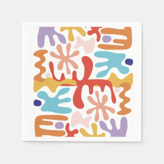 Modern Abstract Colourful  Napkin