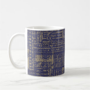 Modern abstract, contemporary surface pattern desi coffee mug