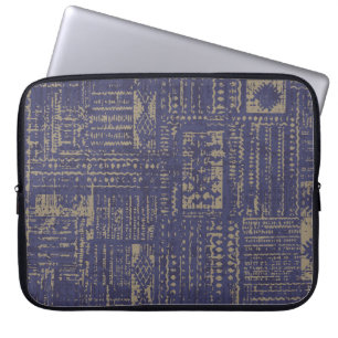 Modern abstract, contemporary surface pattern desi laptop sleeve