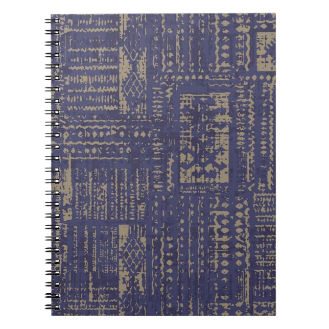 Modern abstract, contemporary surface pattern desi notebook (Front)