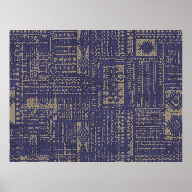 Modern abstract, contemporary surface pattern desi poster (Front)