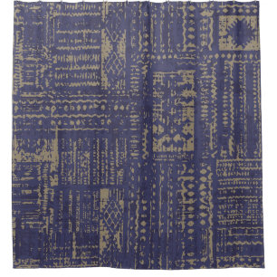 Modern abstract, contemporary surface pattern desi shower curtain