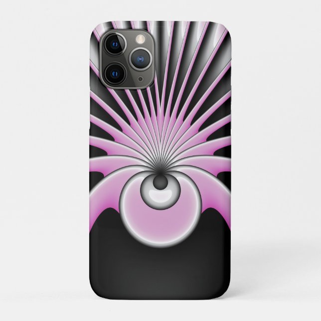 Modern Abstract Crazy Fractal Art Pattern Case-Mate iPhone Case (Back)