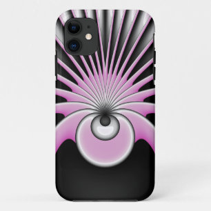 Modern Abstract Crazy Fractal Art Pattern iPhone 11 Case