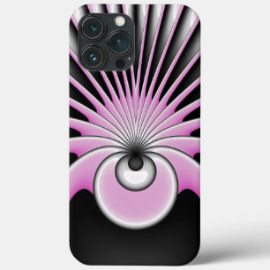 Modern Abstract Crazy Fractal Art Pattern iPhone 13 Pro Max Case