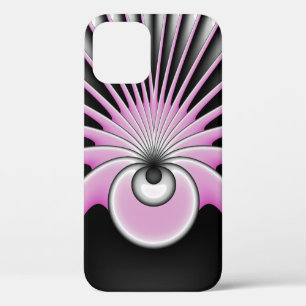 Modern Abstract Crazy Fractal Art Pattern iPhone 12 Pro Case