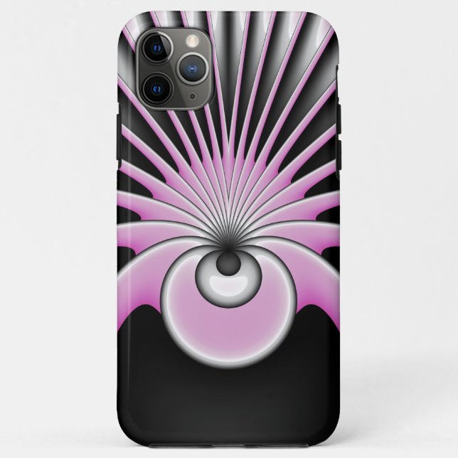 Modern Abstract Crazy Fractal Art Pattern Case-Mate iPhone Case (Back)