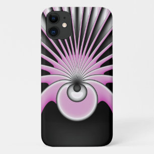 Modern Abstract Crazy Fractal Art Pattern iPhone 11 Case