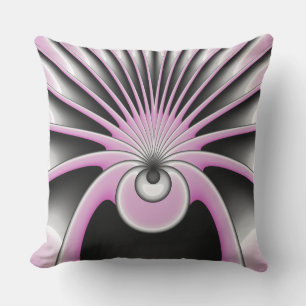 Modern Abstract Crazy Fractal Art Pattern Cushion