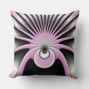 Modern Abstract Crazy Fractal Art Pattern Cushion