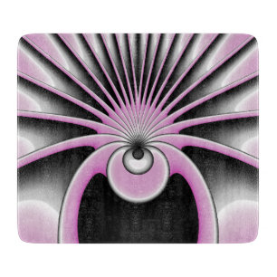 Modern Abstract Crazy Fractal Art Pattern Cutting Board