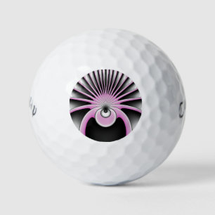 Modern Abstract Crazy Fractal Art Pattern Golf Balls