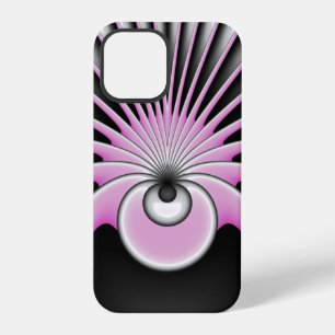 Modern Abstract Crazy Fractal Art Pattern iPhone 12 Pro Case