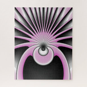 Modern Abstract Crazy Fractal Art Pattern Jigsaw Puzzle