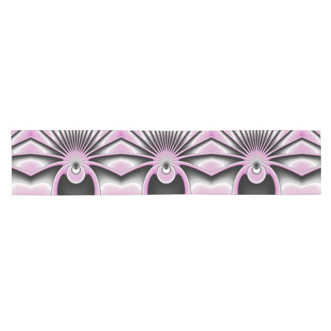 Modern Abstract Crazy Fractal Art Pattern Short Table Runner (Horizontal)