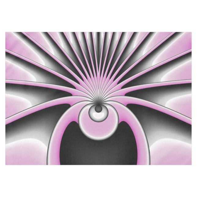 Modern Abstract Crazy Fractal Art Pattern Tablecloth (Front (Horizontal))