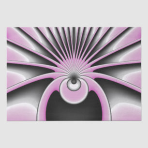 Modern Abstract Crazy Fractal Art Pattern Tissue Paper