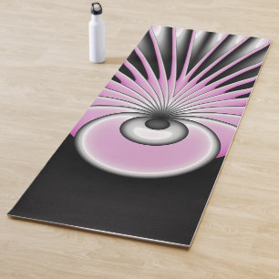 Modern Abstract Crazy Fractal Art Pattern Yoga Mat