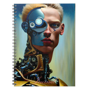 Modern Abstract Cyborg Fantasy Male Journal