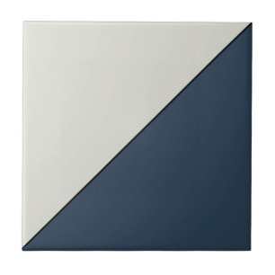 Modern Abstract Dark Blue Geometric Triangle Ceramic Tile
