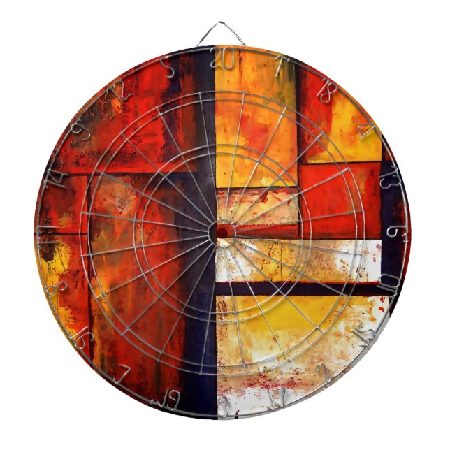 Modern Abstract Dartboard (Front)