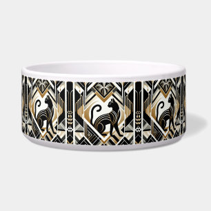 Modern Abstract Decorative Cat Ceramic Pet Bowl