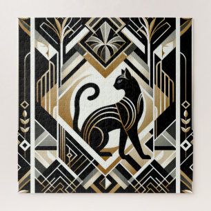 Modern Abstract Decorative Cat Jigsaw Puzzle