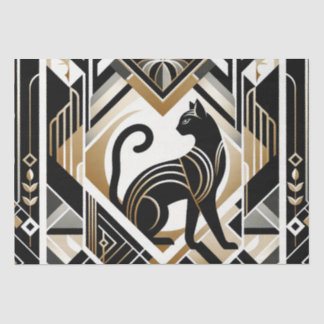 Modern Abstract Decorative Cat Tissue Paper