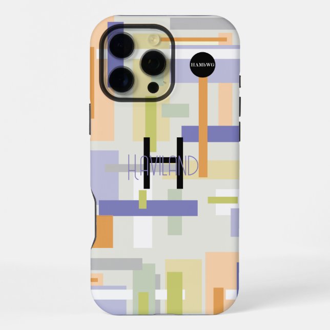Modern Abstract Design Cell Phone Case HAMbWG (Back)